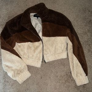 Brown teddy bear jacket
